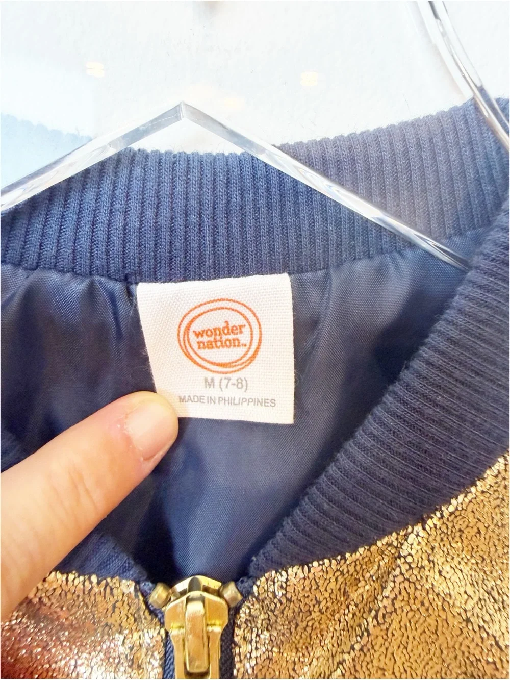 Wonder Nation | Target Girls Metallic Gold Bomber Jacket
